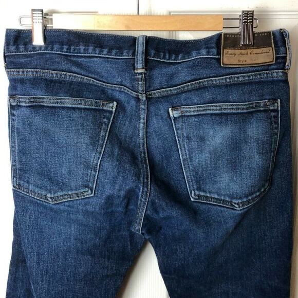 J. Crew 484 Dark Wash Blue Denim Slim Fit Jeans Men's Size W31 L30 - Picture 6 of 12